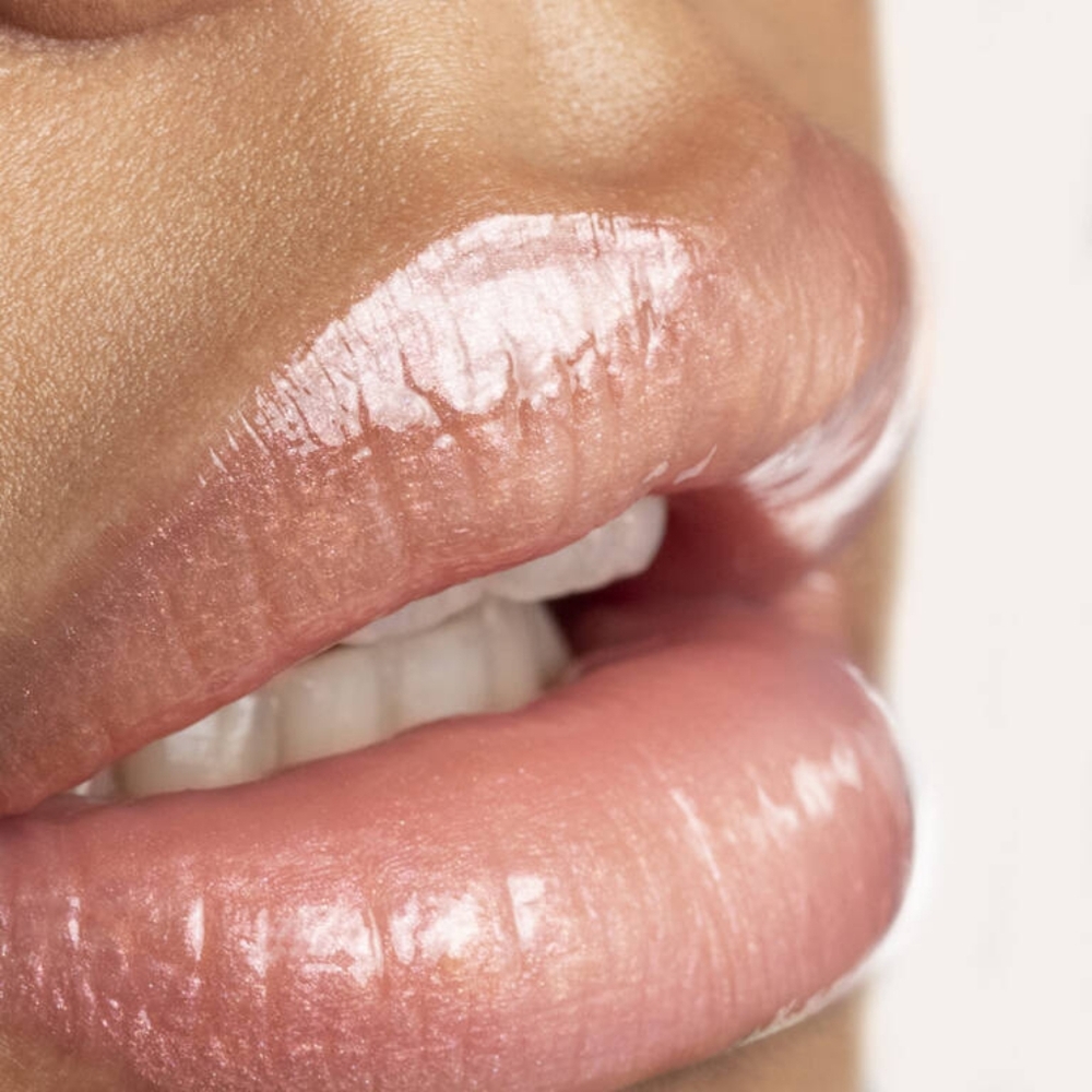 Lancôme Juicy Tubes Smoothie Simmer Nude Sparkle Plump Shine Lip Gloss .28oz - Picture 3 of 15
